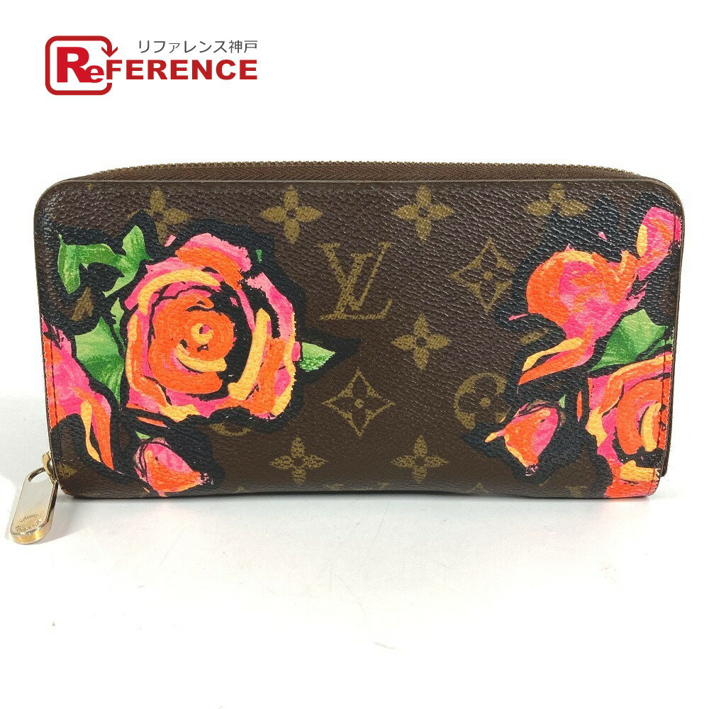 Wallets （No Coin Pocket） - LOUIS VUITTON ルイヴィトン M93759 モノグラム ローズ スティーブンスプラウス ジッピーウォレット ラウンドファスナー ロングウォレット 長財布 モノグラムキャンバス レディース ブラウン 【中古】
