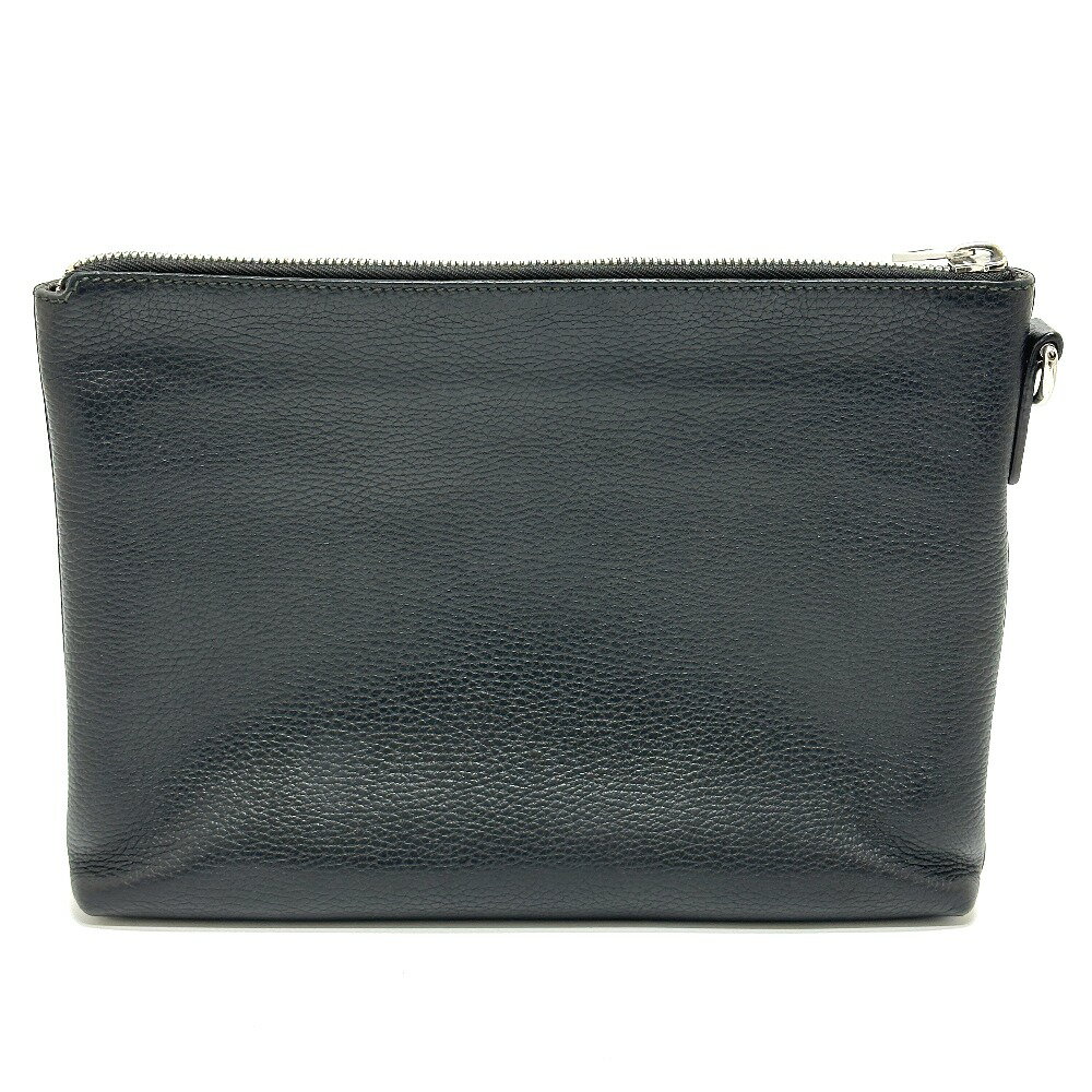 GUCCI グッチ 387075 コスモポリス ストラップ カバン クラッチバッグ レザー メンズ ブラック 【中古】 2