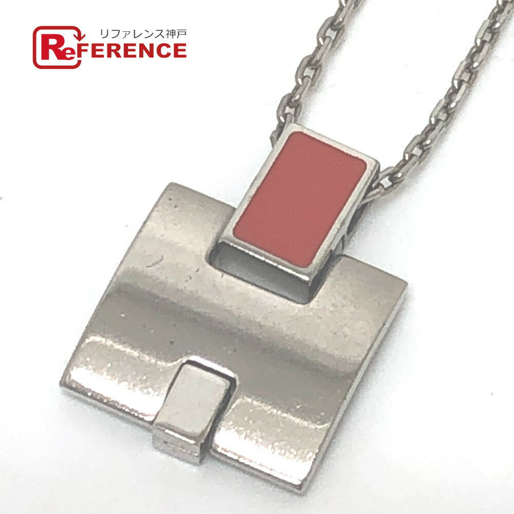 Garnet - HERMES エルメス Hモチーフ アイリーン ペンダント チェーン アクセサリー ネックレス メタル レディース シルバー 【中古】