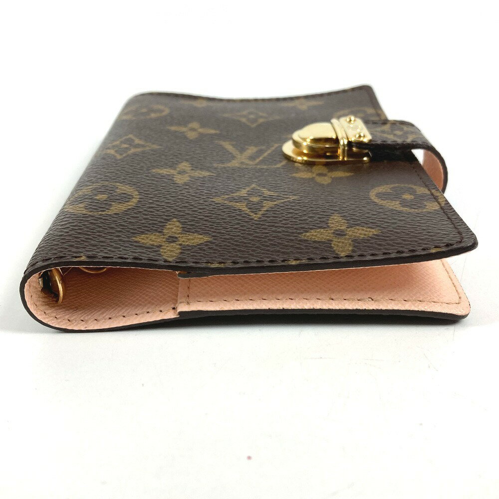 LOUIS VUITTON ルイヴィトン R21013 モノグラム アジェンダPM アジェンダ PM アジェンダコアラ システム手帳 ステーショナリー 手帳カバー モノグラムキャンバス ユニセックス ピンク 【中古】 3