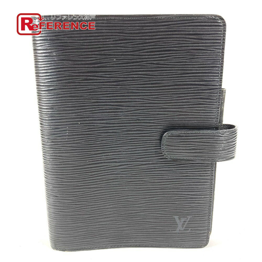 LOUIS VUITTON - LOUIS VUITTON ルイヴィトン R20202 エピ アジェンダMM アジェンダ MM システム手帳 ケース ステーショナリー 手帳カバー エピレザー ユニセックス ブラック 【中古】