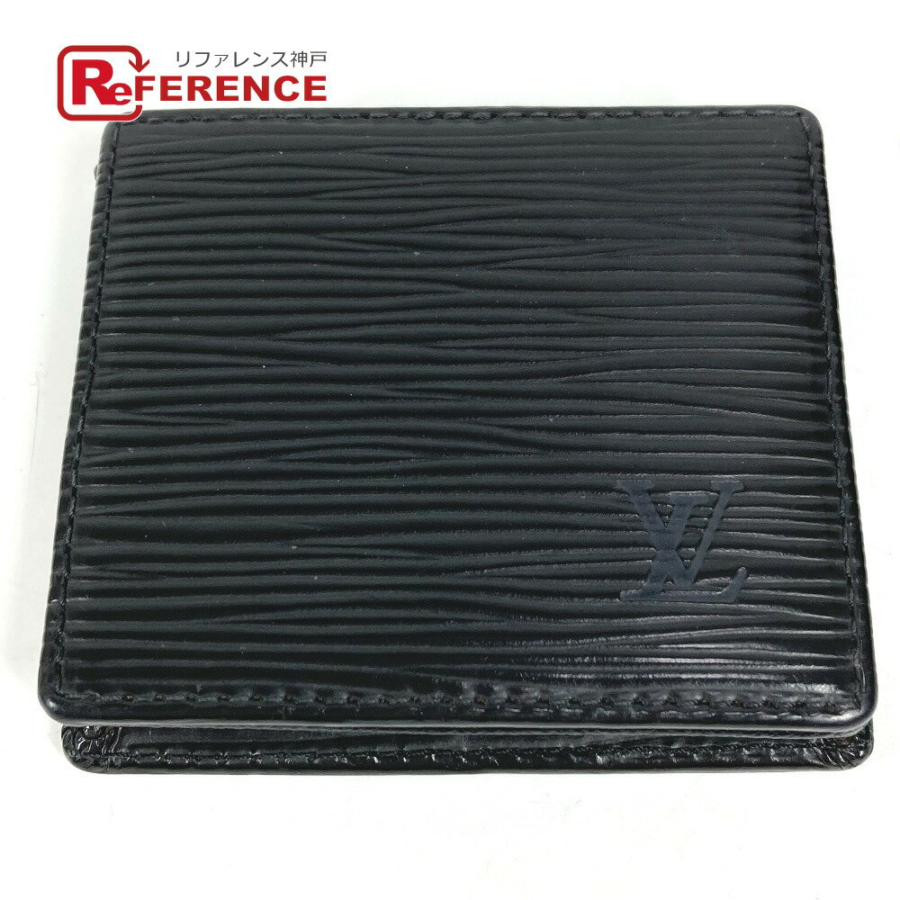 LOUIS VUITTON - LOUIS VUITTON ルイヴィトン M63692 エピ ポルト モネ ボワット 財布 小銭入れ スクエア コインケース エピレザー ユニセックス ノワール ブラック 【中古】