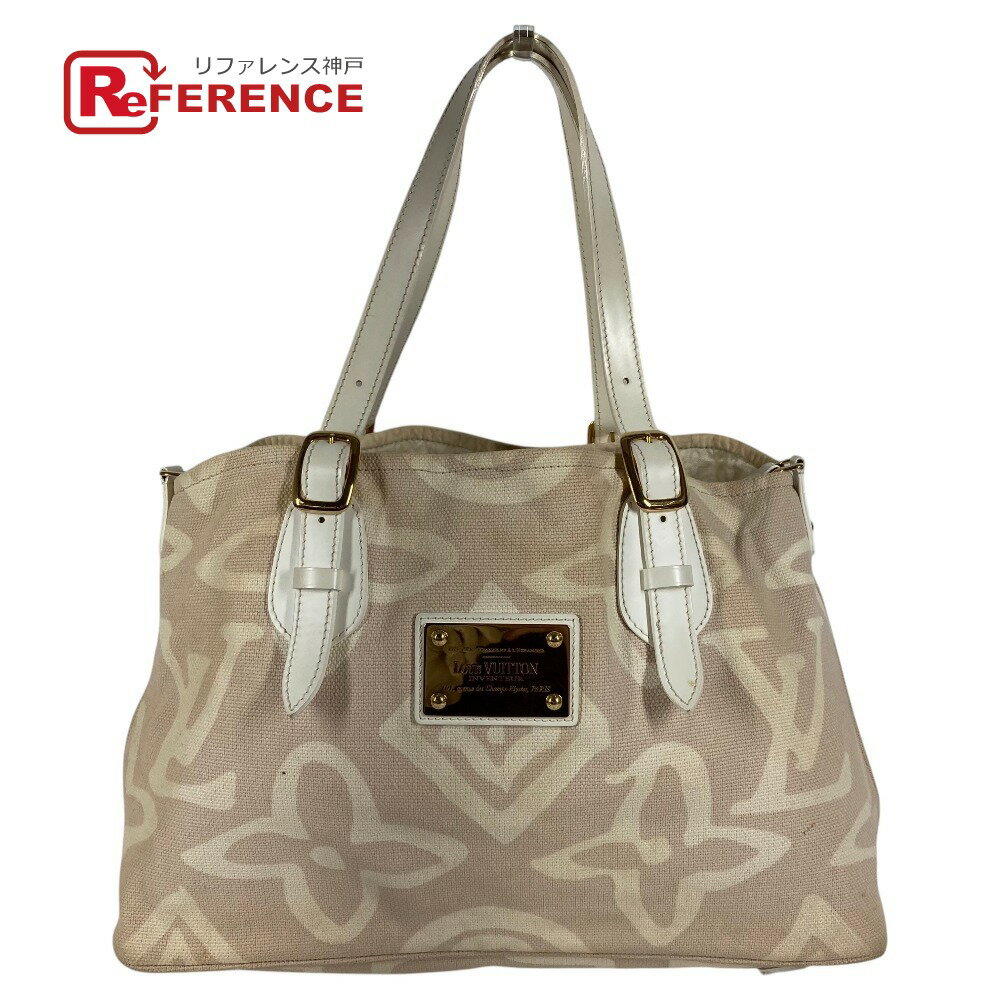 LOUIS VUITTON ルイヴィトン M95674 クルーズライン タイシエンヌPM タイシエンヌ PM カバン 肩掛け トートバッグ ショルダーバッグ レザー/キャンバス ユニセックス サーブル ホワイト系 【中古】