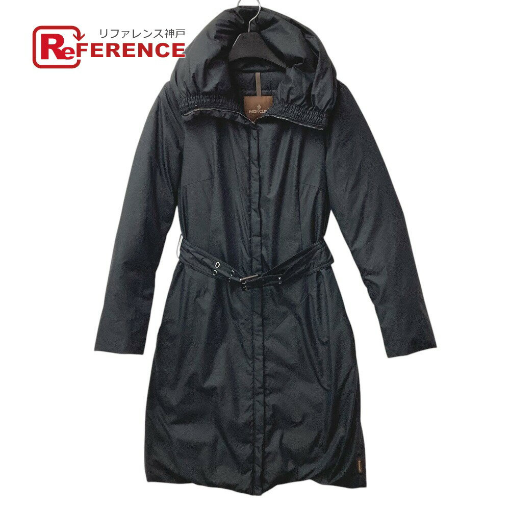 MONCLER モンクレール クラス1 CLASSE 1 ロゴ ベルト付き ロング アパレル 長袖 アパレル アウター ダウンコート ポリエステル レディース ブラック 