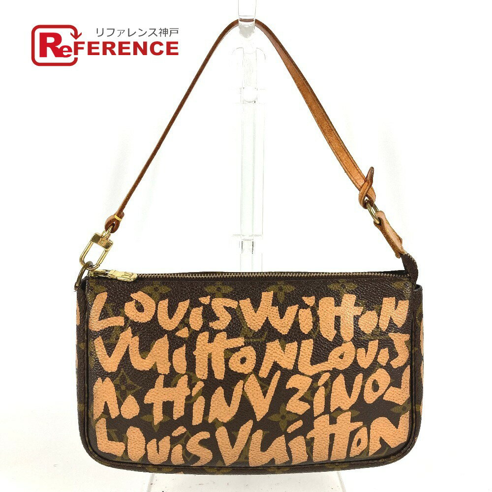 LOUIS VUITTON ルイヴィトン M92193 モノグラムグラフィティ ポシェット アクセソワール ハンドバッグ カバン 肩掛け アクセサリーポーチ ショルダーバッグ モノグラムグラフィティキャンバス レディース オレンジ 【中古】