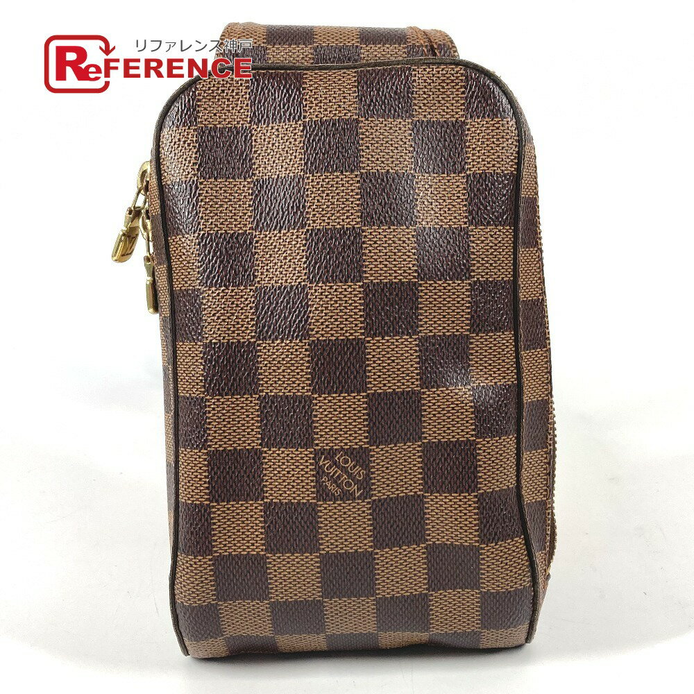 LOUIS VUITTON - LOUIS VUITTON ルイヴィトン N51994 ダミエ ジェロニモス 旧 カバン ショルダーバッグ ウエストバッグ ボディバッグ ダミエキャンバス ユニセックス エベヌ ブラウン 【中古】
