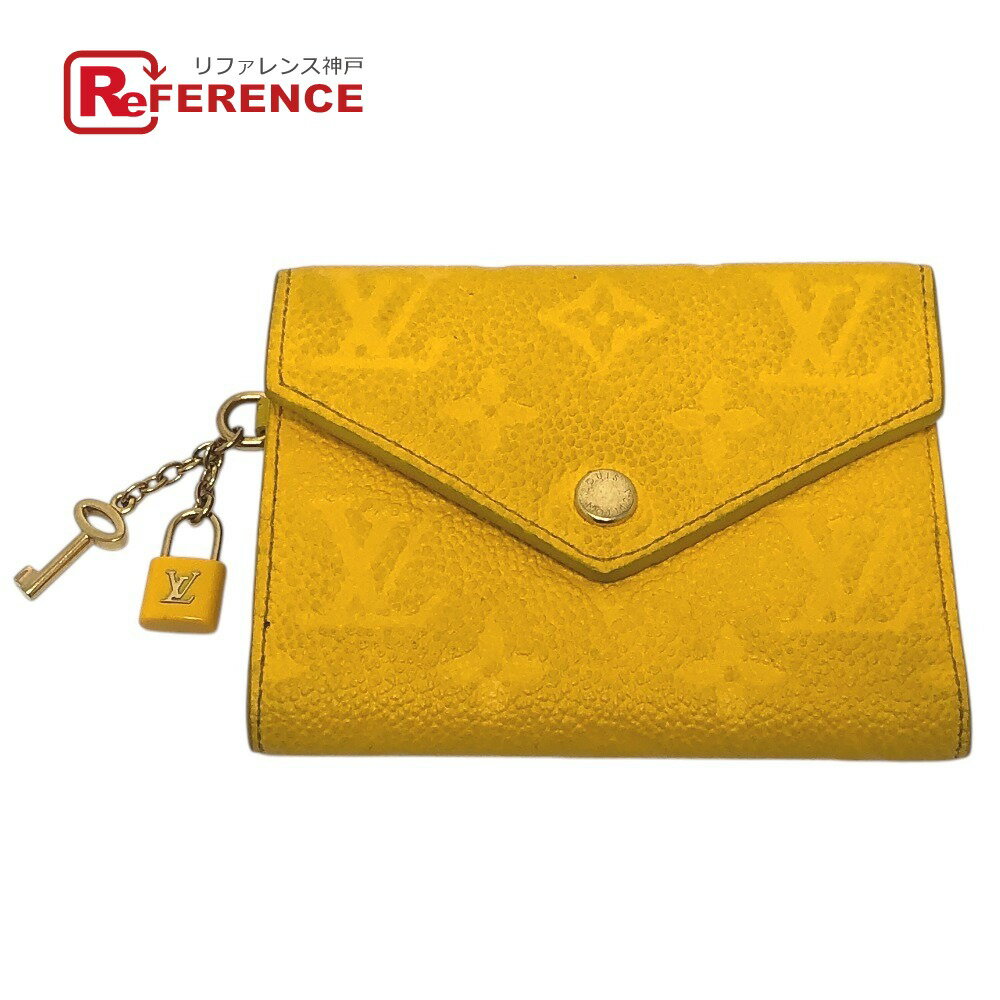 ルイヴィトン　ポルトフォイユ・ヴィクトリーヌ 三つ折り財布 イエロー　未使用品！ ルイ・ヴィトン(LOUIS VUITTON)ルイ・ヴィトン ポルトフォイユ