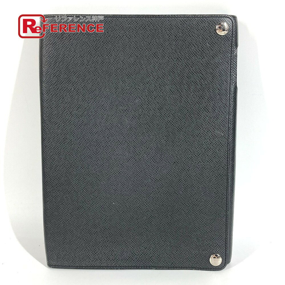 LOUIS VUITTON ルイヴィトン M93804 タイガ エテュイ iPadケース アイパッド タブレット ケース カバー iPadケース タイガレザー ユニセックス アルドワーズ ブラック 【中古】