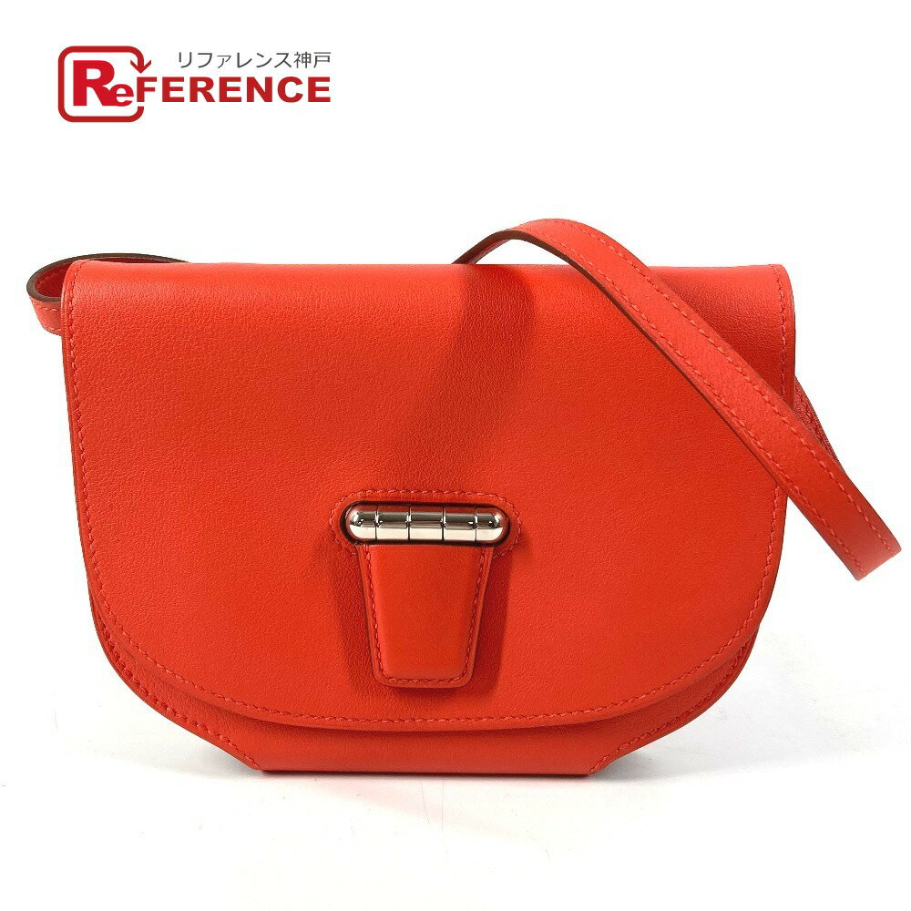 HERMES エルメス ショルダーウォレット 財布 ミニコンヴォワ イユール カバン フラップ ショルダーバッグ ポシェット ショルダーバッグ スイフト ユニセックス レッド系 【中古】