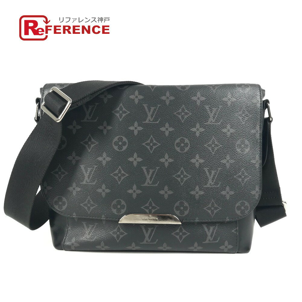 乐天商城 - LOUIS VUITTON ルイヴィトン M40565 モノグラムエクリプス メッセンジャー・エクスプローラーPM カバン メッセンジャーバッグ 斜め掛け フラップ ショルダーバッグ モノグラムエクリプスキャンバス ユニセックス ブラック 【中古】