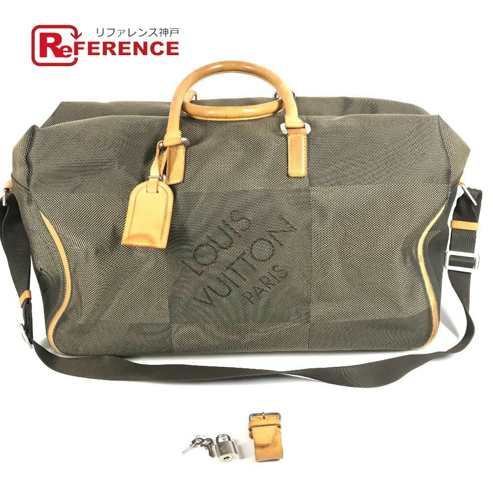 LOUIS VUITTON ルイヴィトン M93228 ダミエジェアン スヴラン 旅行バッグ トラベルバッグ カバン 2WAYバッグ ショルダーバッグ ボストンバッグ ダミエジェアンキャンバス ユニセックス テール カーキ 【中古】