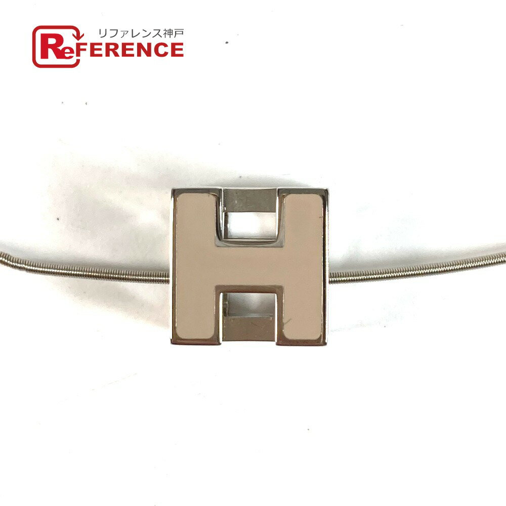 樂天商城 - HERMES エルメス アクセサリー カージュドアッシュ Hキューブ Hロゴ チェーンネックレス ネックレス メタル ユニセックス ベージュ系 【中古】