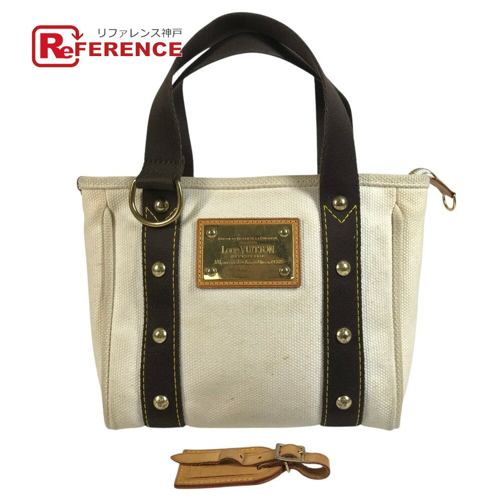 Rakuten - LOUIS VUITTON ルイヴィトン M40039 アンティグア カバPM カバ PM トートバッグ カバン ハンドバッグ キャンバス ユニセックス ホワイト 【中古】