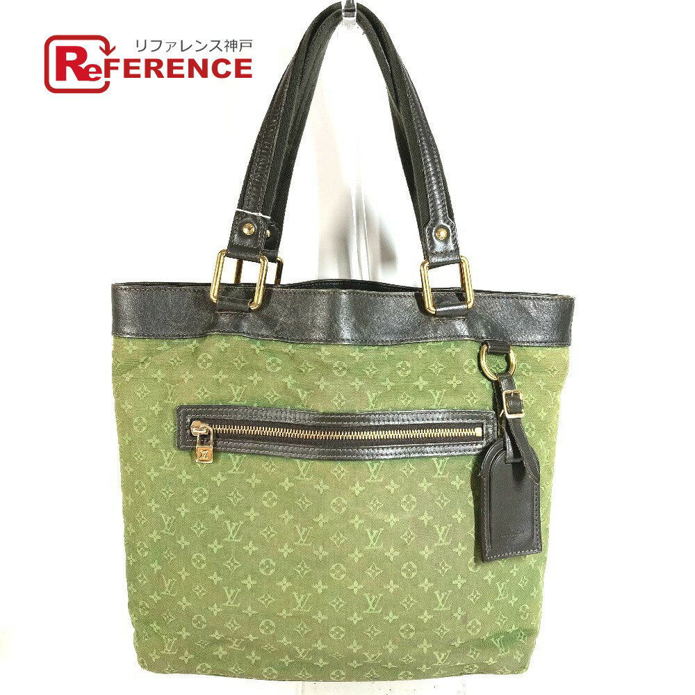 LOUIS VUITTON ルイヴィトン M92681 モノグラムミニ ルシーユGM ルシーユ GM カバン 肩掛け トートバッグ ショルダーバッグ モノグラムミニキャンバス ユニセックス カーキ 【中古】