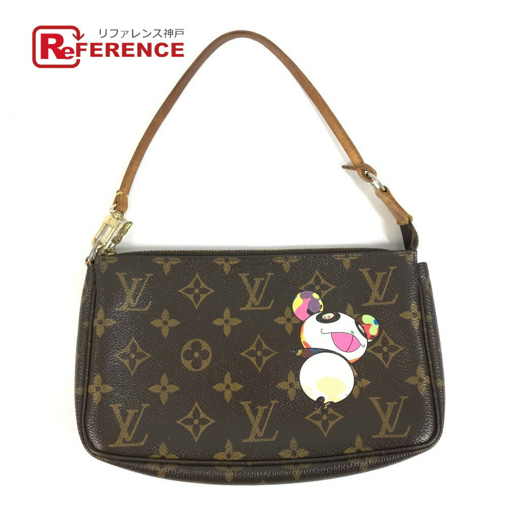 樂天商城 - LOUIS VUITTON ルイヴィトン M51981 モノグラム パンダ 村上隆 ポシェットアクセソワール カバン アクセサリーポーチ ハンドバッグ ショルダーバッグ モノグラムキャンバス レディース ブラウン 【中古】