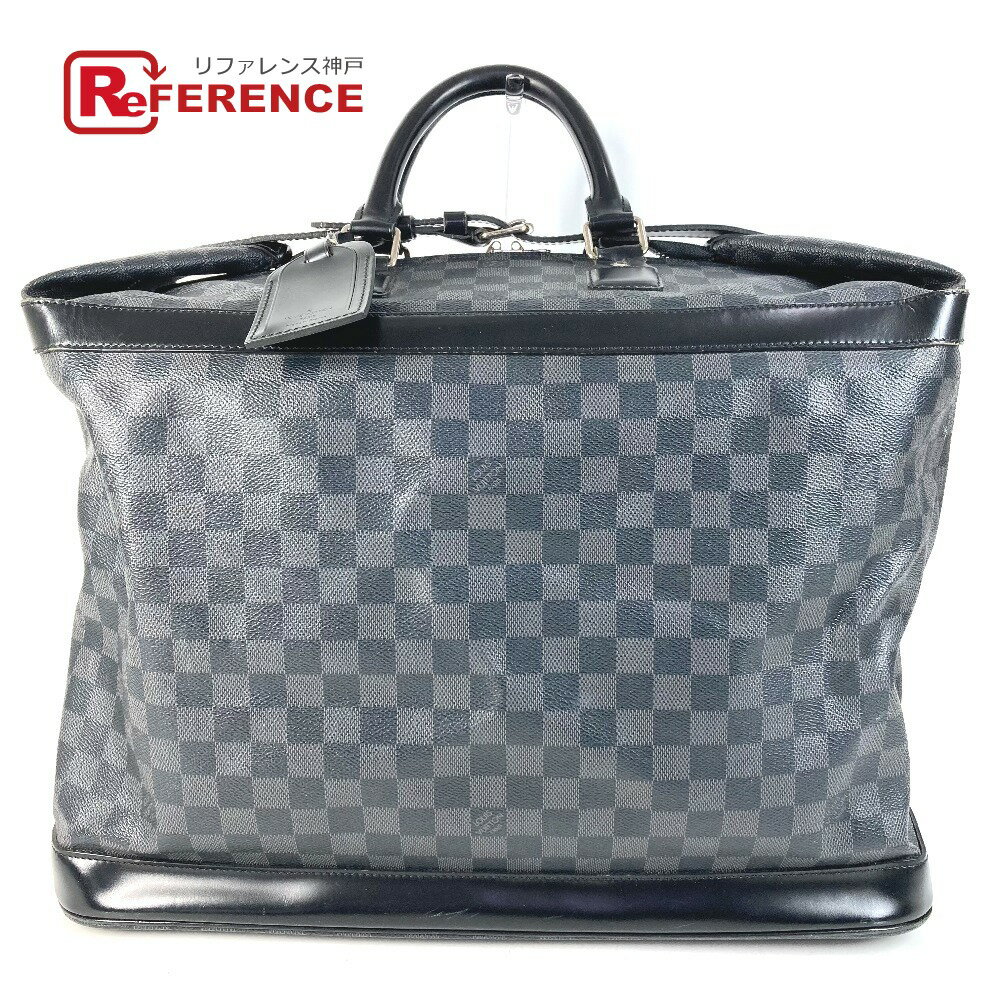 Rakuten - LOUIS VUITTON ルイヴィトン N41161 ダミエグラフィット グリモ 旅行バッグ トラベルバッグ ハンドバッグ カバン ボストンバッグ ダミエグラフィットキャンバス ユニセックス ブラック 【中古】