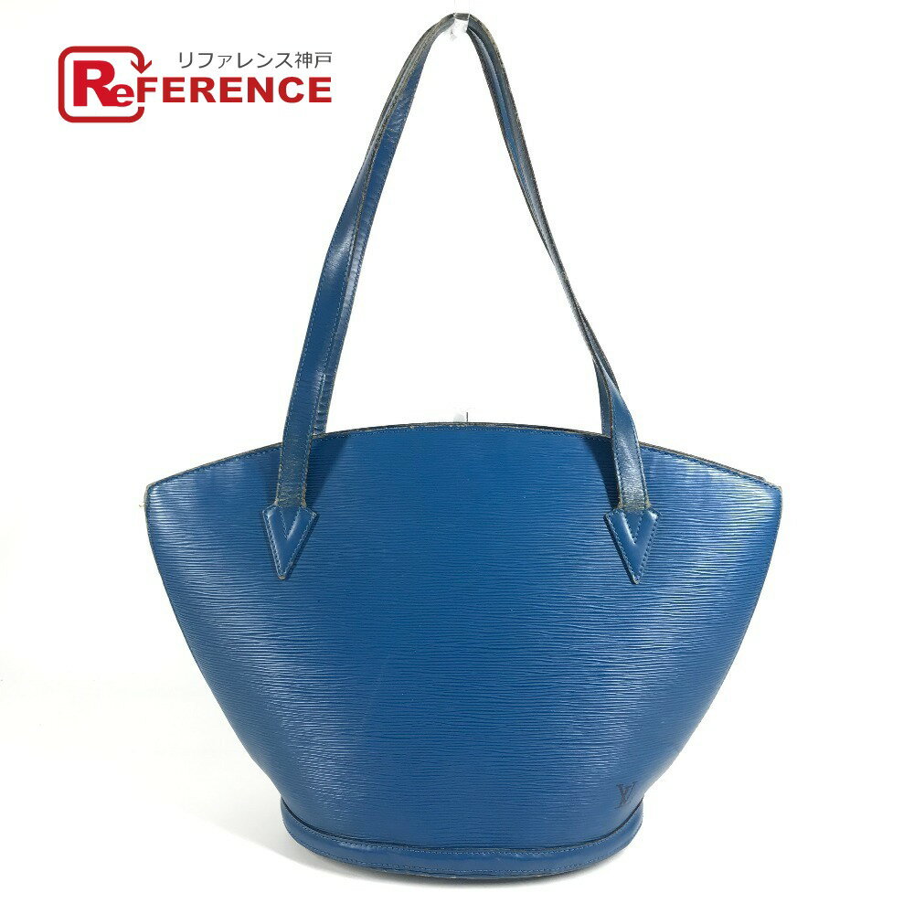 Rakuten - LOUIS VUITTON ルイヴィトン M52265 エピ サンジャックショッピング ショルダーバッグ カバン 肩掛け トートバッグ エピレザー ユニセックス トレドブルー ブルー 【中古】