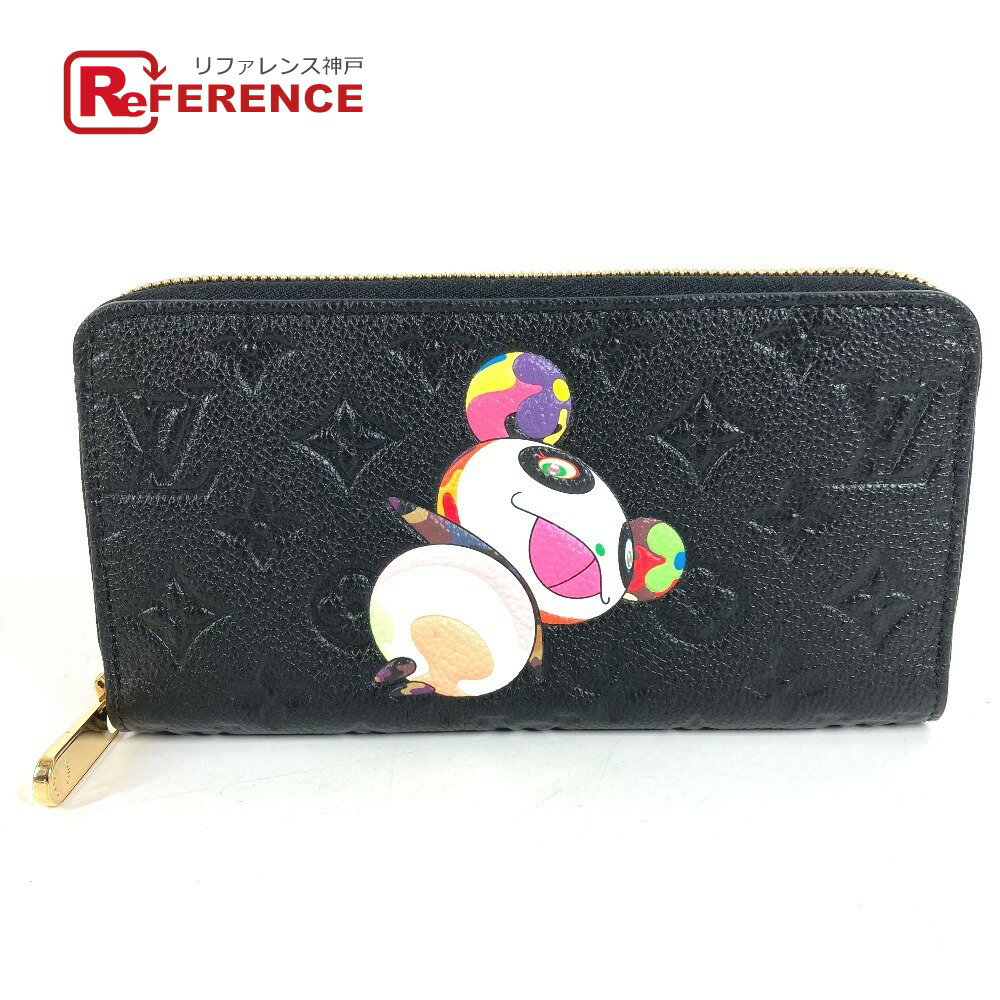 樂天商城 - LOUIS VUITTON ルイヴィトン M14160 日本限定 LV × TM モノグラムアンプラント ジッピーウォレット 村上隆 パンダ ラウンドファスナー 長財布 モノグラムアンプラントレザー ユニセックス ノワール ブラック 新品同様 【中古】