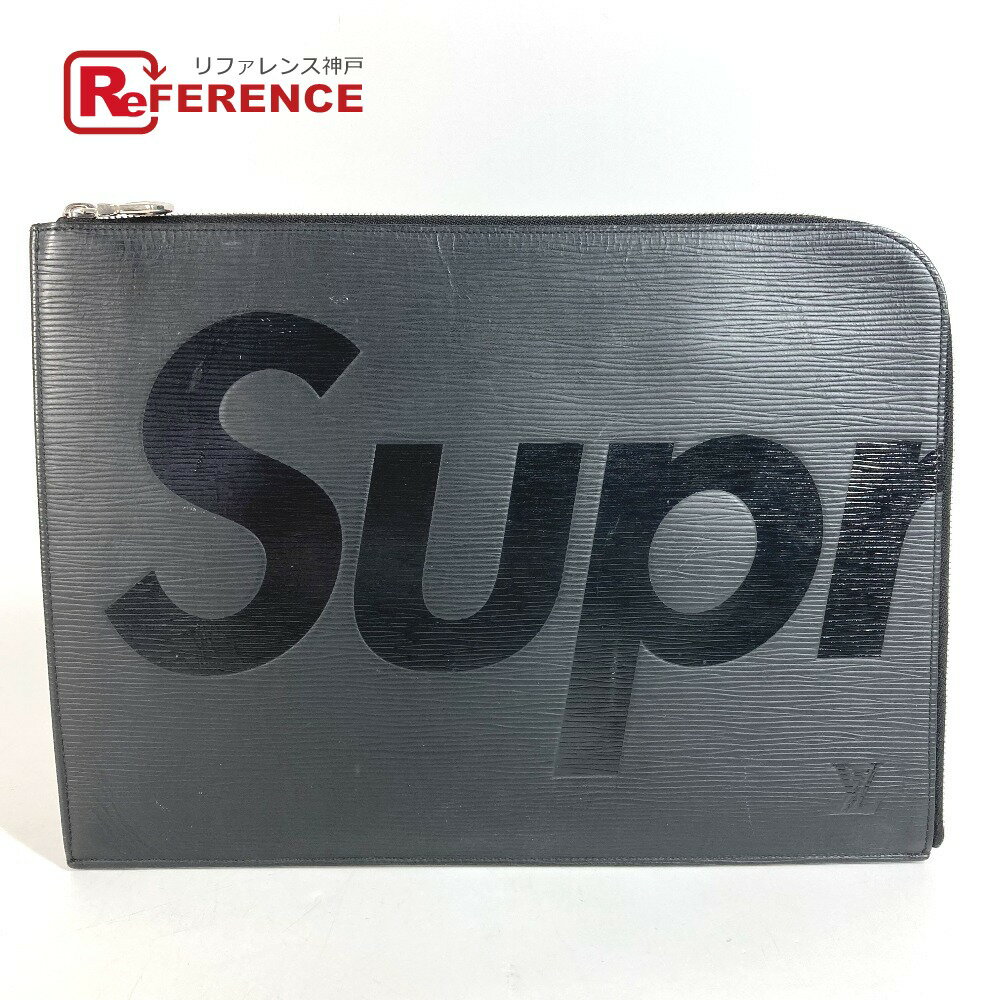 Rakuten - LOUIS VUITTON ルイヴィトン M67754 エピ シュプリーム supreme ポシェットジュールGM Pochette Jour GM Black clutch bag ポーチ クラッチバッグ エピレザー メンズ ノワール ブラック 【中古】