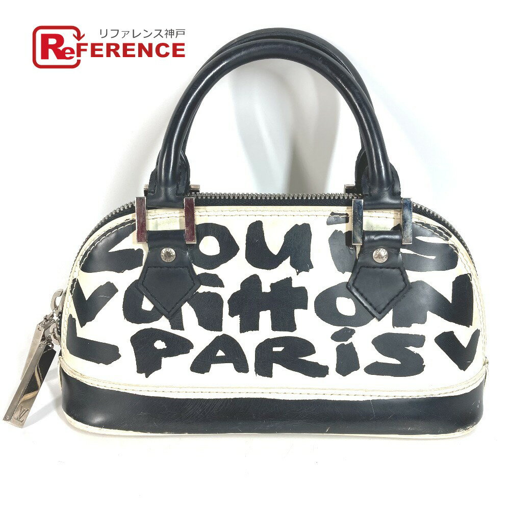 樂天商城 - LOUIS VUITTON ルイヴィトン M92177 グラフィティ アルマPM アルマ PM カバン トートバッグ ハンドバッグ レザー レディース ホワイト 【中古】