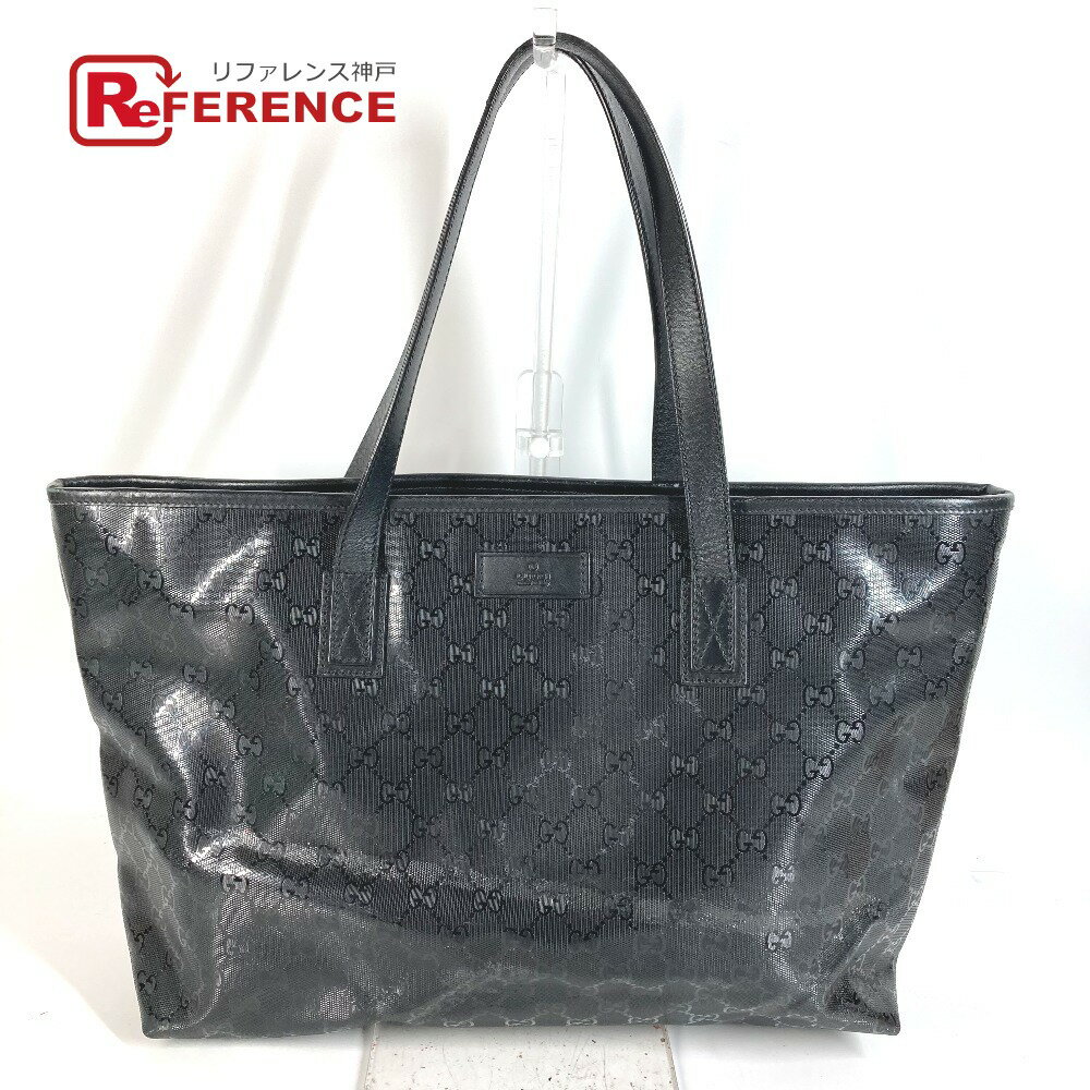 GUCCI グッチ 211137 GG ロゴ インプリメ カバン トートバッグ 肩掛け ショルダーバッグ GGインプリメ ユニセックス ブラック 【中古】