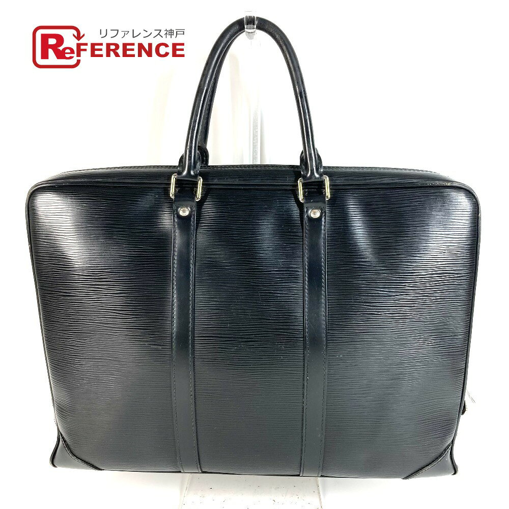 乐天商城 - LOUIS VUITTON ルイヴィトン M54472 エピ ポルト ドキュマン ヴォワヤージュ PDV ハンドバッグ 書類バッグ ブリーフケース ビジネスバッグ エピレザー ユニセックス ノワール ブラック 【中古】
