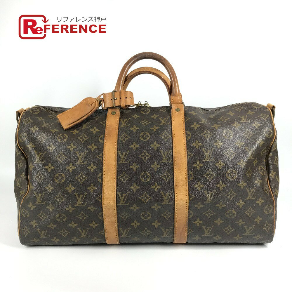 乐天商城 - LOUIS VUITTON ルイヴィトン M41416 モノグラム キーポルバンドリエール50 キーポル バンドリエール 50 旅行バッグ ハンドバッグ トラベルバッグ ボストンバッグ モノグラムキャンバス ユニセックス ブラウン 【中古】
