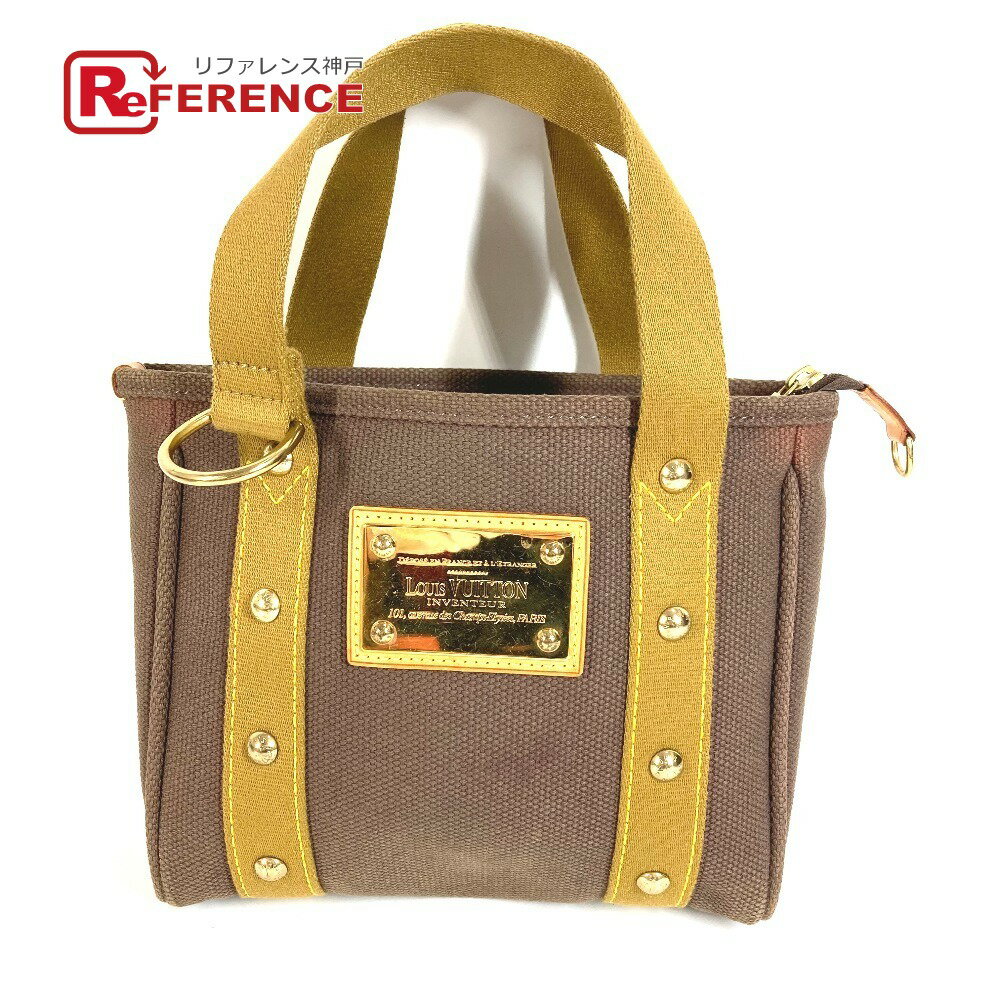 樂天商城 - LOUIS VUITTON ルイヴィトン M40089 アンティグア カバPM カバ PM ハンドバック カバン トートバッグ キャンバス ユニセックス ブラウン 【中古】