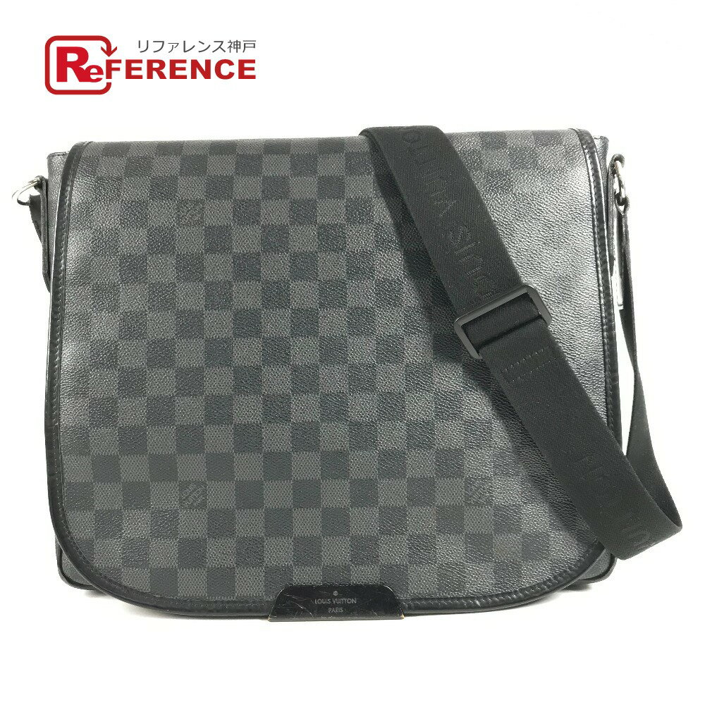 Rakuten - LOUIS VUITTON ルイヴィトン N58033 ダミエグラフィット ダニエルGM ダニエル GM カバン 斜め掛け メッセンジャーバッグ ショルダーバッグ ダミエグラフィットキャンバス ユニセックス ブラック 【中古】
