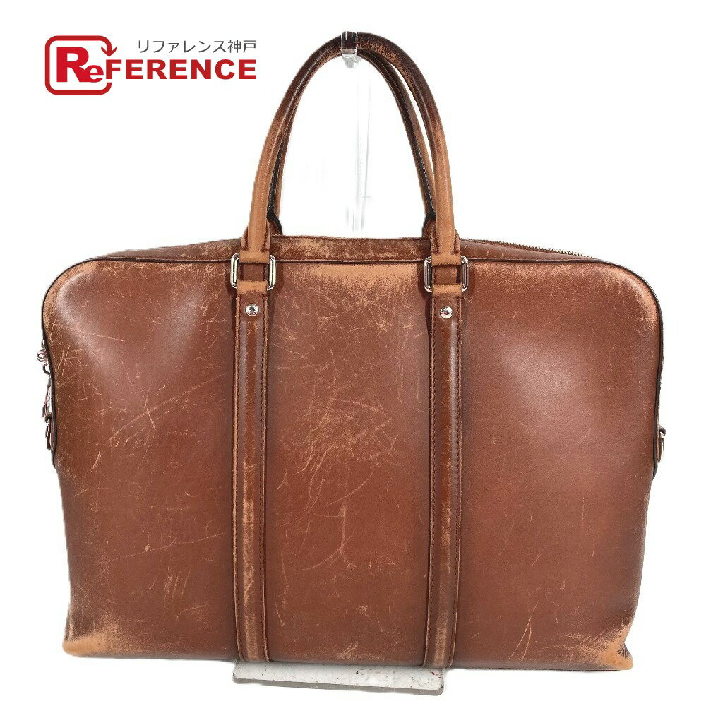 Rakuten - LOUIS VUITTON ルイヴィトン M50448 キュイールオンブレ ポルトドキュマン ヴォワヤージュ PDV ハンドバッグ カバン ビジネスバッグ 書類バッグ トートバッグ レザー ユニセックス ブラウン 【中古】