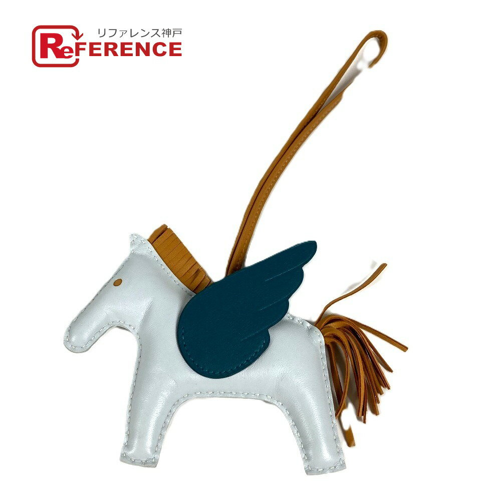 HERMES エルメス 馬 キーホルダー シュバル ロデオ ペガサス MM ロデオペガサスMM バッグチャーム チャーム アニョーミロ ユニセックス ブルー 新品同様 【中古】