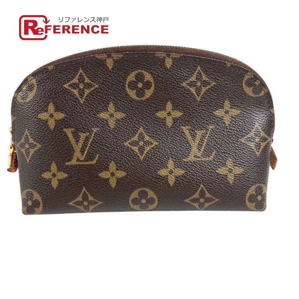 LOUIS VUITTON ルイヴィトン M47515 モノグラム ポシェット コスメティック PM メイクポーチ ポーチ 化粧ポーチ モノグラムキャンバス ユニセックス ブラウン 【中古】