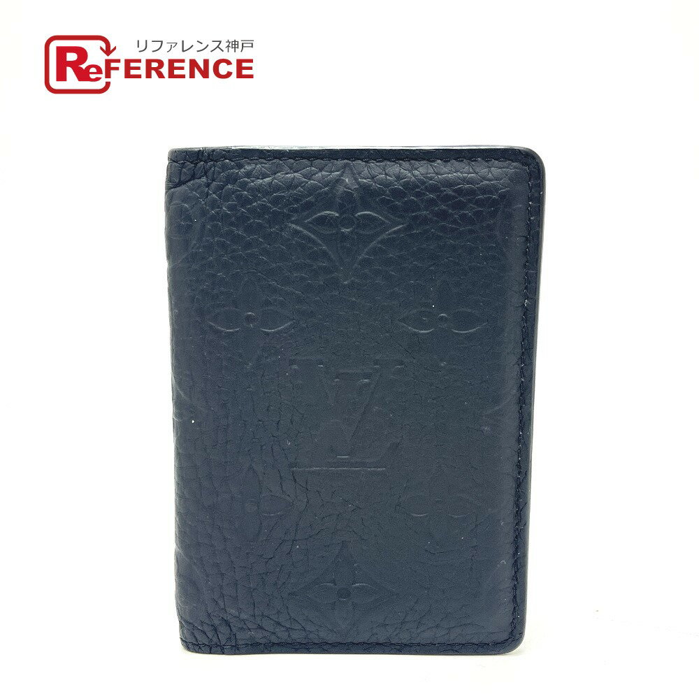 LOUIS VUITTON ルイヴィトン M69044 オーガナイザー・ドゥ ポッシュ 名刺入れ ICケース カードケース トリヨン メンズ ブラック 【中古】