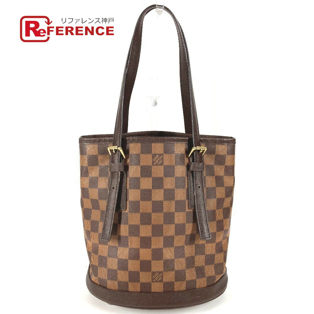 LOUIS VUITTON ルイヴィトン N42240 ダミエ マレ カバン ばけつ 肩掛け トートバッグ ショルダーバッグ ダミエキャンバス ユニセックス エベヌ ブラウン 