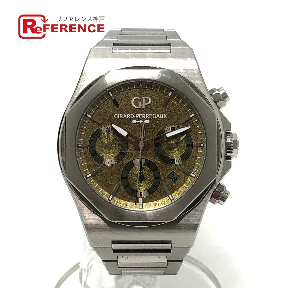 GIRARD-PERREGAUX ジラール・ペルゴ 81020-21-3398-1CM ロレアート アストンマーティン エディション クロノグラフ 自動巻き 腕時計 チタン メンズ シルバー 【中古】