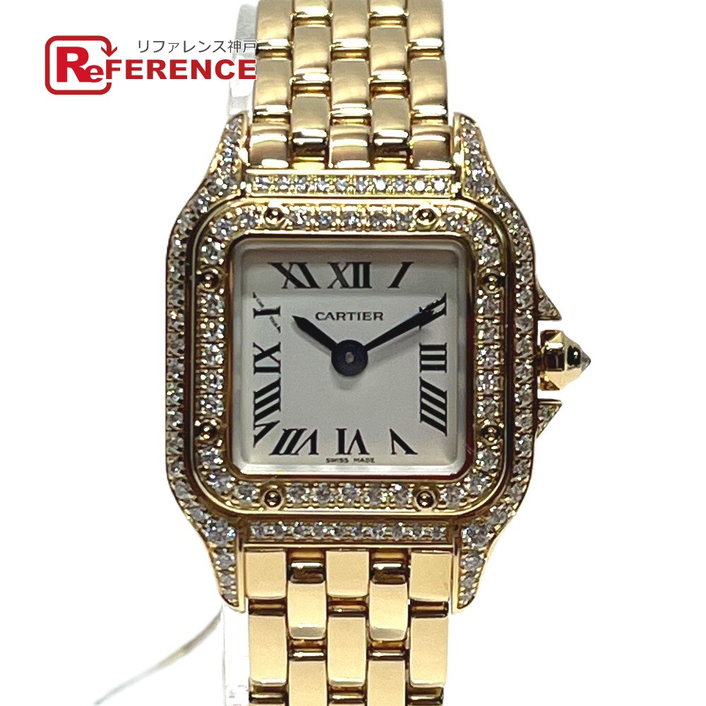 CARTIER カルティエ WJPN0081 K18無垢 カルティエ パンテール ドゥ カルティエ ミニ ベゼルダイヤ クォーツ 腕時計 K18 レディース ゴールド 未使用 【中古】