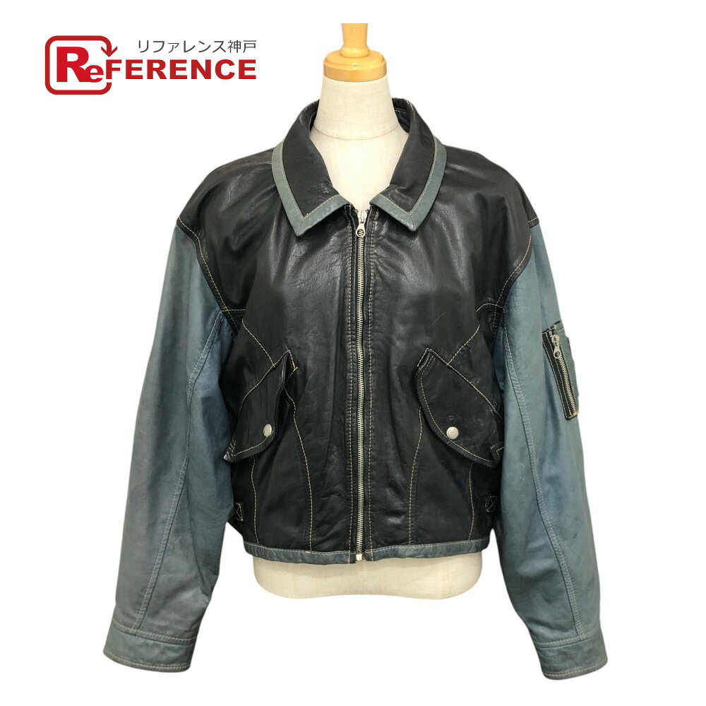 ZINO & JUDY ジノ＆ジュディ ヴィンテージ アパレル アウター レザージャケット ライダースジャケット レザー メンズ ブラック 【中古】