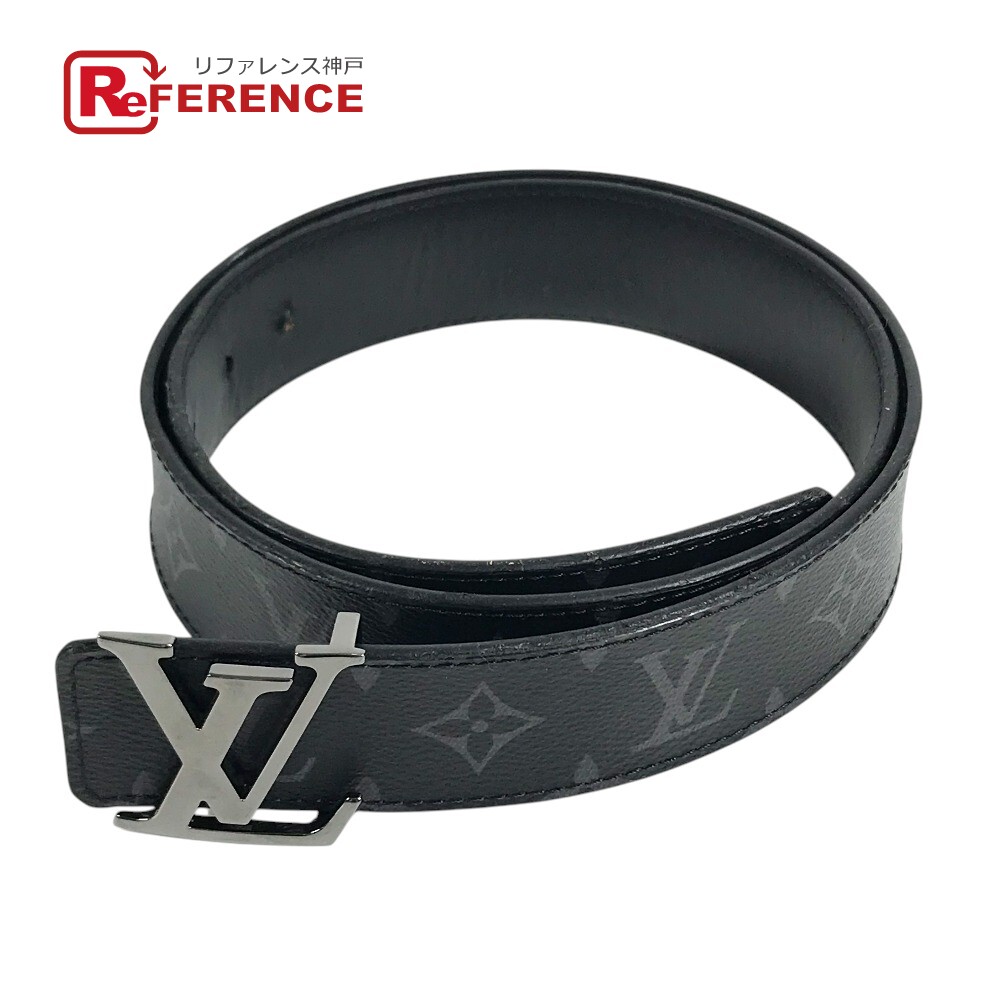 LOUIS VUITTON ルイヴィトン M9043U モノグラムエクリプス ベルト LV イニシャル 40MM リバーシブル アクセサリー ボトムス用ベルト ベルト モノグラムエクリプスキャンバス メンズ ブラック 【中古】