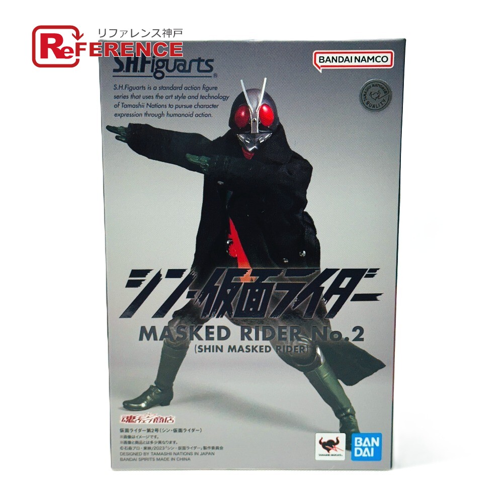 BANDAI バンダイ S.H.Figuarts 仮面ライダー第2号(シン・仮面ライダー) 仮面ライダー第2号 ホビー おもちゃ 玩具 オブジェ 置物 フィギュア メンズ ブラック 未使用 【中古】