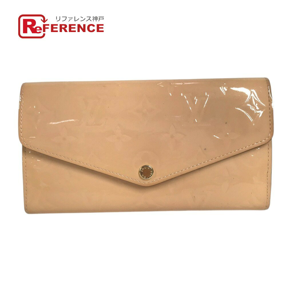 LOUIS VUITTON ルイヴィトン M61227 モノグラムヴェルニ ポルトフォイユサラ ポルトフォイユ サラ ロングウォレット フラップ 長財布 モノグラムヴェルニ ユニセックス ローズバレリーヌ ピンク 【中古】