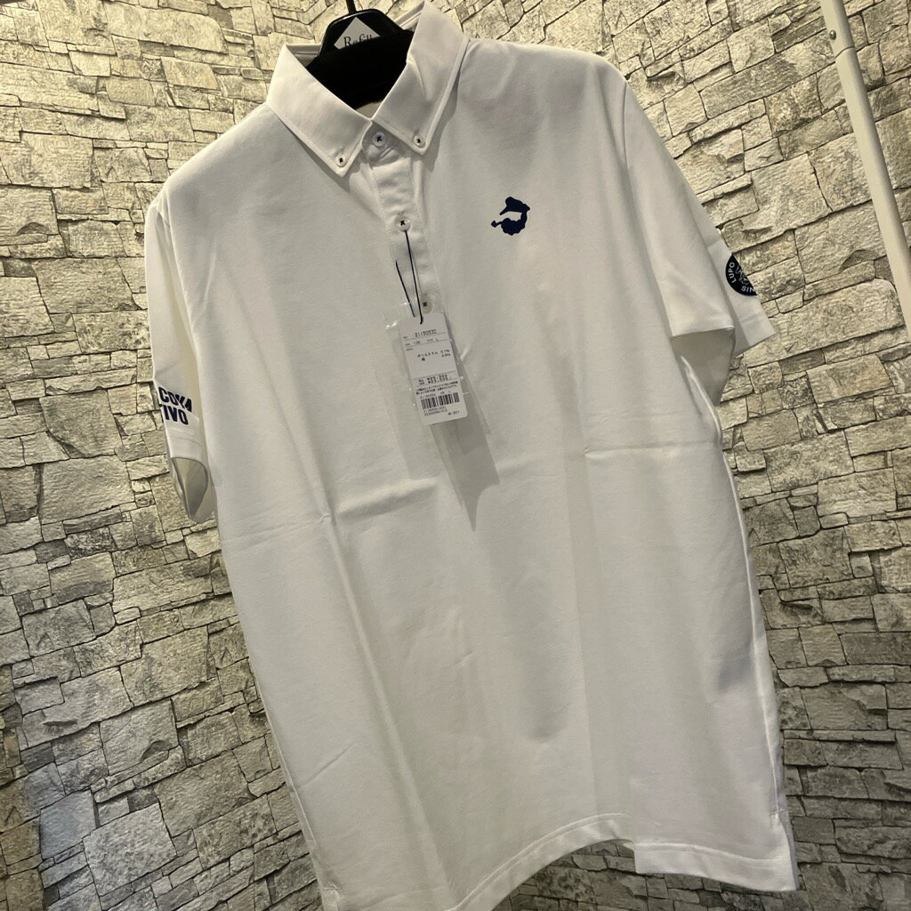 シナコバ大人気半袖ポロゴルフ「SINACOVA」ホワイト＆ネイビーマリンスポーツ（1万以上のお買い上げで送料無料）（父の日ラッピング無料）
