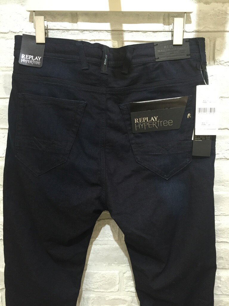 リプレイジーンズデニムREPLAY大人気「スキニー」デニムメンズ（1万以上のお買い上げで送料無料）（父の日ラッピング無料）M9541-007-320ダメージCOMFORT30インチ34インチHYPERfreeスーパーストレッチ