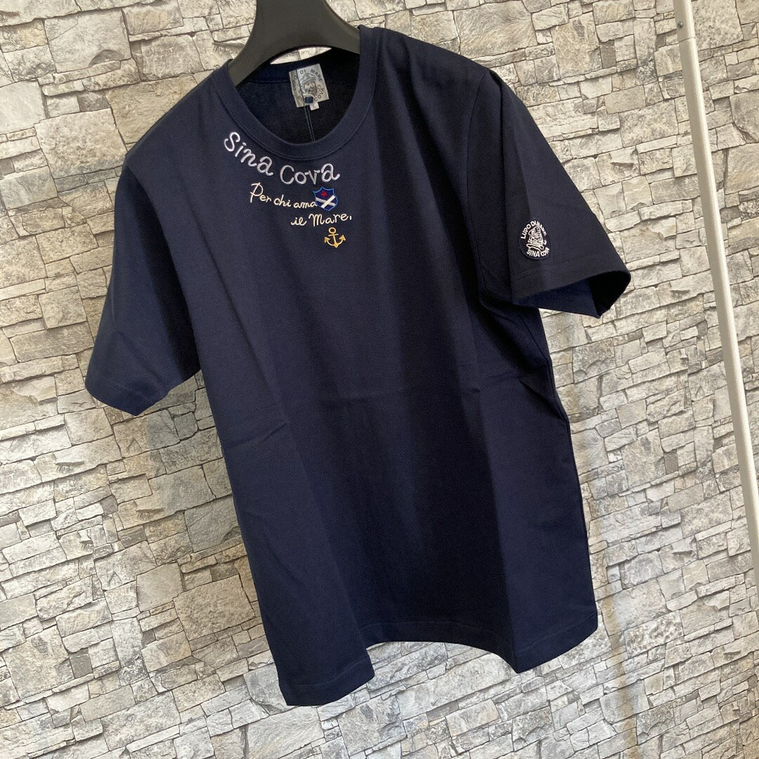 Rakuten - シナコバ半袖Tシャツ綿100％大人気「SINACOVA」ホワイト＆ネイビーマリンスポーツ（1万以上のお買い上げで送料無料）（父の日ラッピング無料）