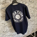 定番紺シナコバ半袖Tシャツ綿100％大人気「SINACOVA」ホワイト＆ネイビーマリンスポーツ（1万以上のお買い上げで送料無料）（父の日ラッピング無料）