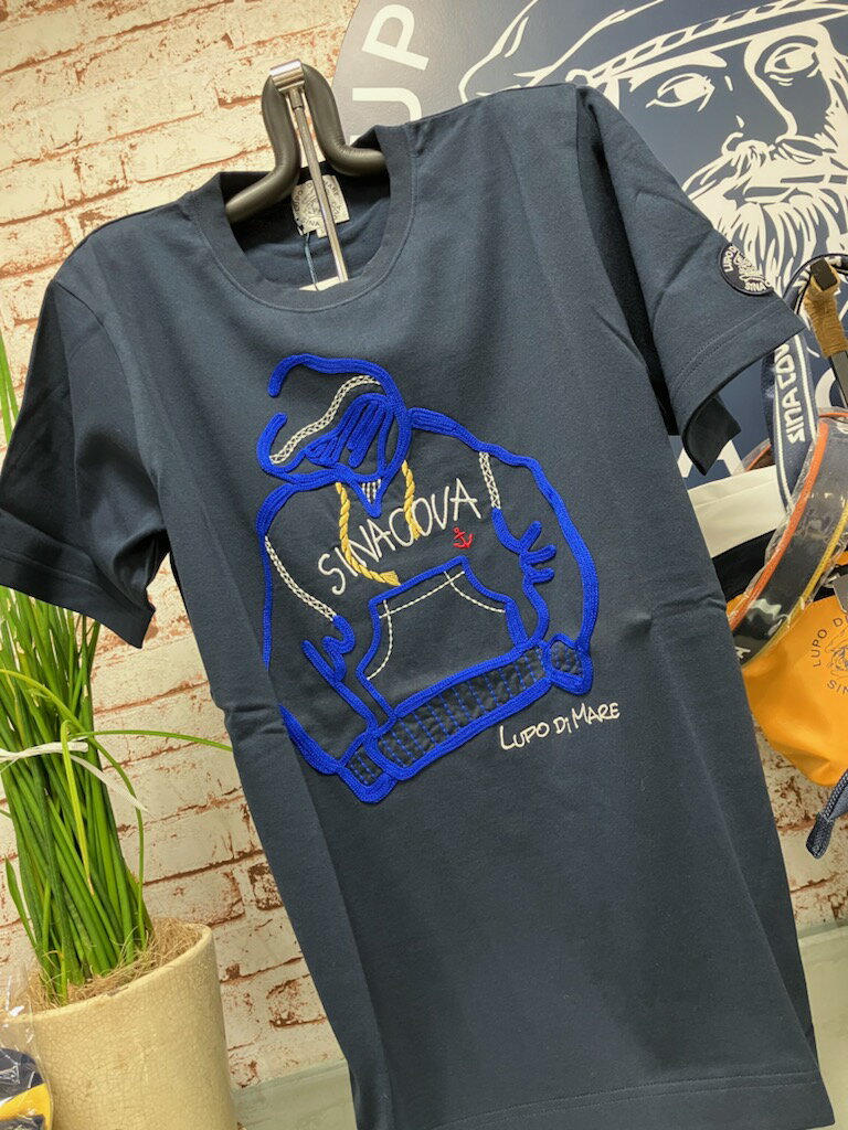 Rakuten - シナコバ半袖Tシャツ綿100％大人気「SINACOVA」ホワイト＆ネイビーマリンスポーツ（1万以上のお買い上げで送料無料）（父の日ラッピング無料）