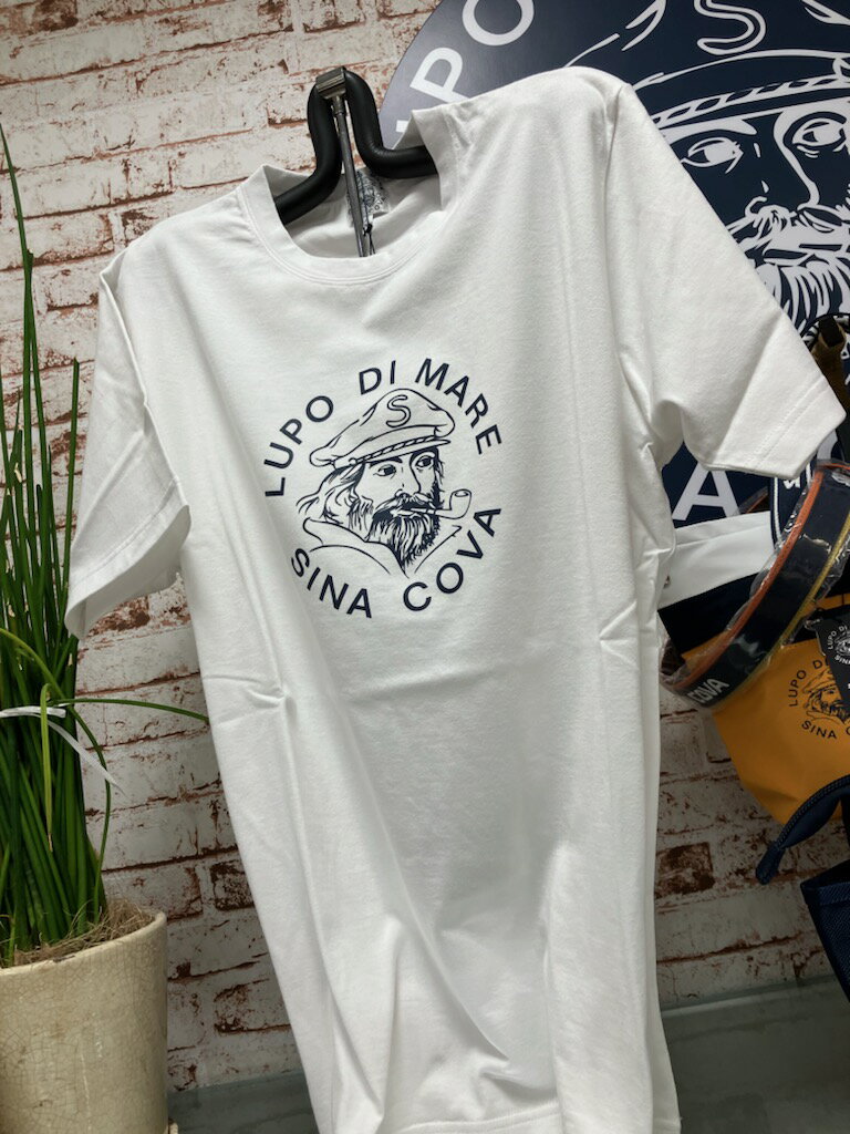 Rakuten - 定番シナコバ半袖Tシャツ綿100％大人気「SINACOVA」ホワイト＆ネイビーマリンスポーツ（1万以上のお買い上げで送料無料）（父の日ラッピング無料）