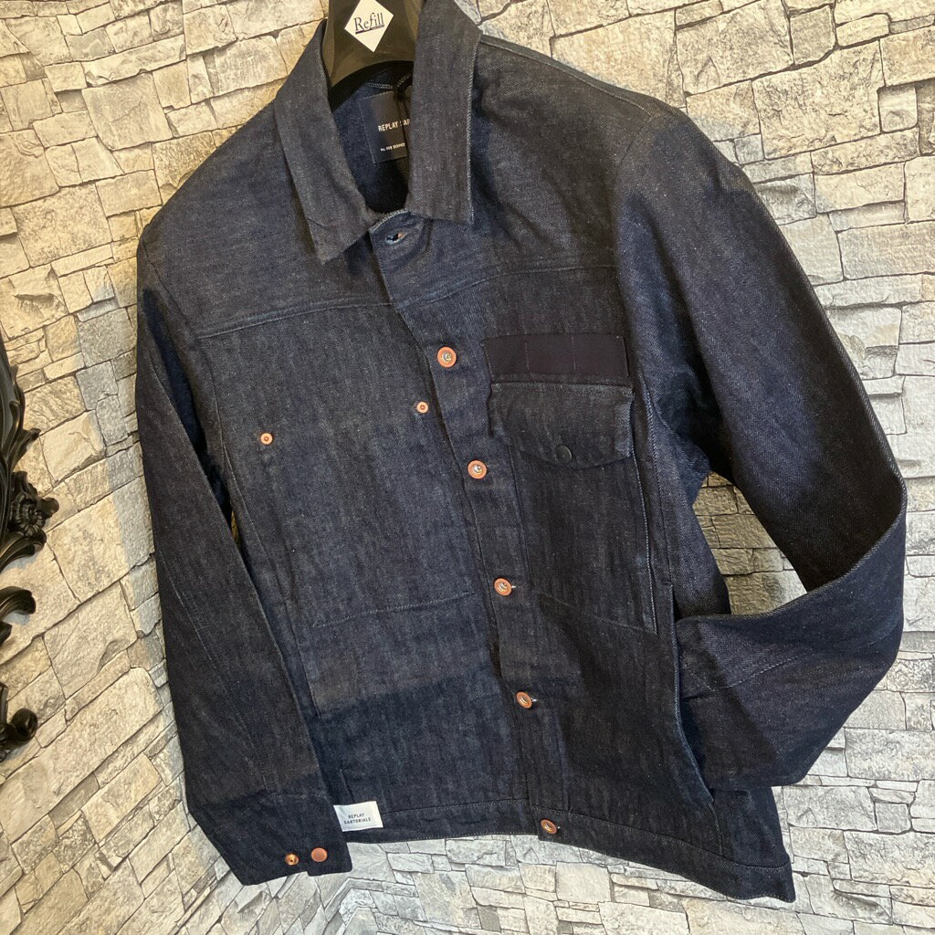 Rakuten - 『REPLAY』『MV871-007-56100』（リプレイ）大人気デニムブルゾン（1万以上のお買い上げで送料無料）（父の日ラッピング無料）