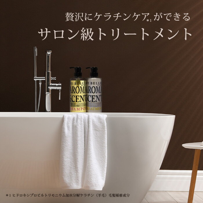  AROMA SCENT ケラチン ハチミツ サロン級 トリートメント アロマ 保湿 補修 植物オイル 配合 うるおい まとまる ツヤ髪 マイベルス