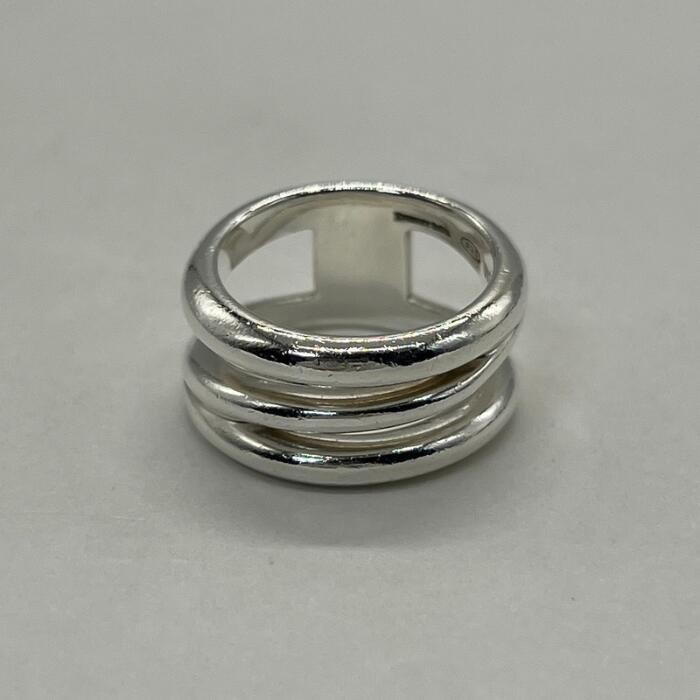 【中古】ティファニー TIFFANY ダイアゴナルリング 12号 SV925