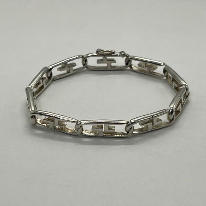 Rakuten - 【中古】グッチ GUCCI Gリンク チェーン ブレスレット SV925 メンズ レディース ユニセックス ヴィンテージ オールド シルバー925 チェーン アクセサリー